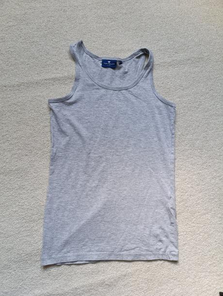 Slabý světle šedý nátělník tom tailor ca 146/152, tom tailor,146