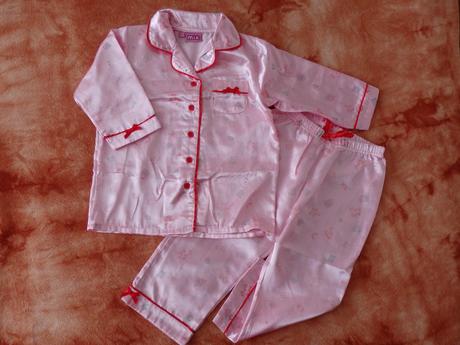 Saténové pyžamko s knoflíčky, 98