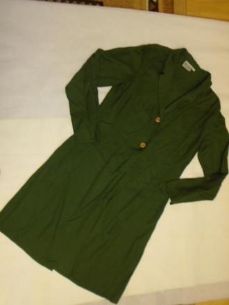 Kardigan sako khaki tenké vel  38, 38