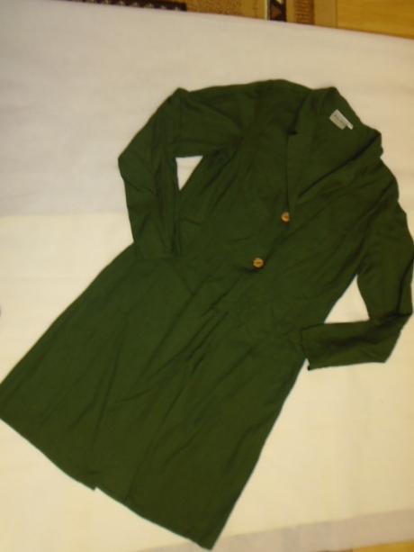 Kardigan sako khaki tenké vel 38, 38