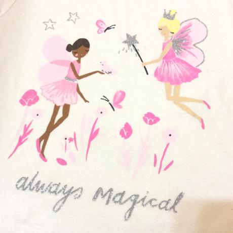 Bavlněné tričko s vílami, primark,122