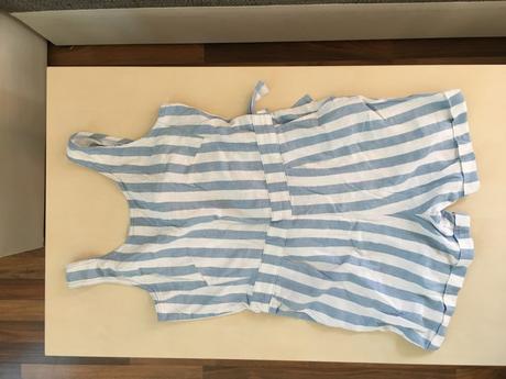 Nový modrý proužek overal, vel m/l, next, next,l