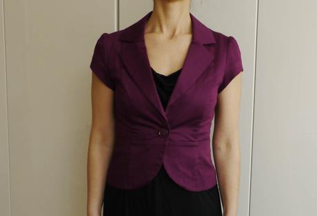 Fialove sacko s kratkym rukavem vel. 34 h&m, h&m,34