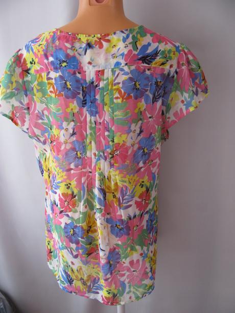 Letní dámská květovaná halenka, peanuts,46