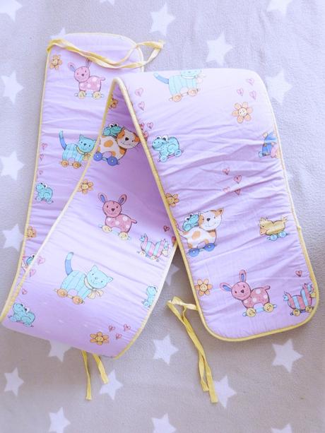 Mantinel do postýlky, šířka (cm): 30,délka (cm): 190