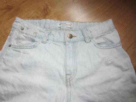 Peckovní džínové kraťasy detroit, dřený styl, lindex,140