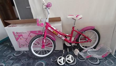 Dívčí kolo dino bikes 16" s příslušenstvím, dino bikes,16