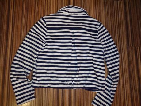 Luxusní modrobílé pruhované námořnické sako, gap,158