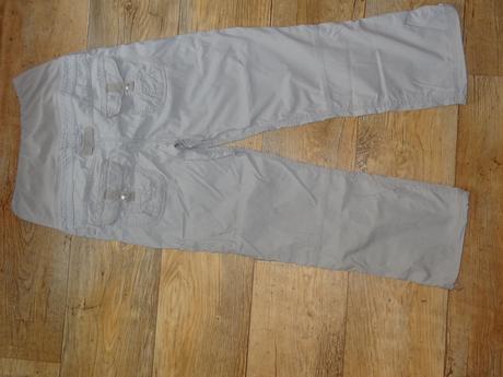 Vel.36/38, vel.s, h&m, těhotenské plátěné kalhoty, h&m,s