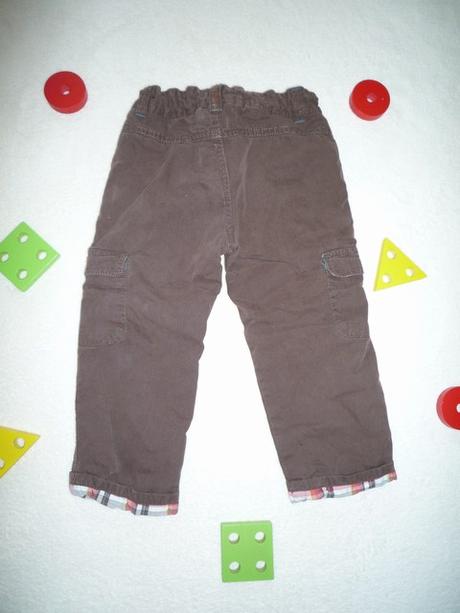 Bavlněné vyteplené kalhoty s jelenem, sergent major,86