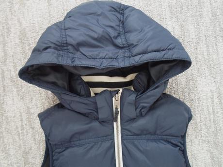Modrá zateplená vesta vestička h&m, h&m,146