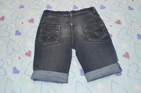 134 149 džínové elastické kraťasy šortky, 134