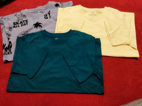 Trička krátký rukáv, h&m,122 / 128