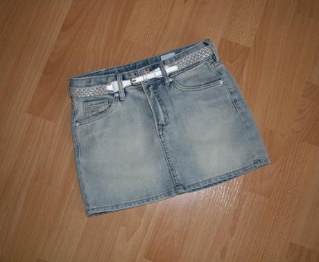 Riflová, džínová sukně, h&m,122