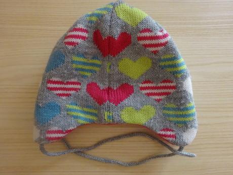 Zimní čepice se srdíčky, vel. 74/80, etirel,74