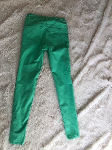 H&m zelene kalhoty 34, h&m,34