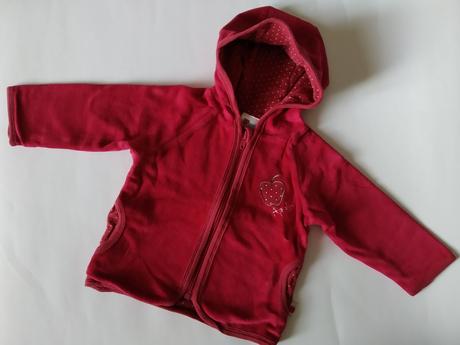 Mikinka jablíčko - velurová 74/80, gmini,74