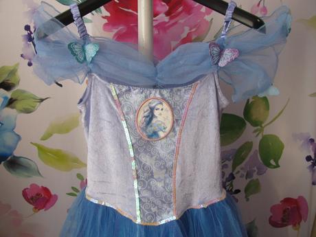 Kostým-krásné modré šaty popelka, cinderella,