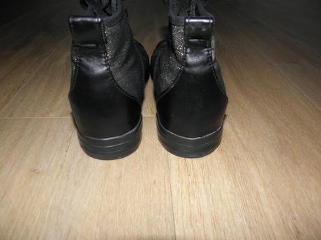 Dívčí plátěné černo/zlaté tenisky zn mohito vel.37, mohito,37