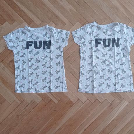 Sada 10ks triček pro dvojčata 116/122, 116