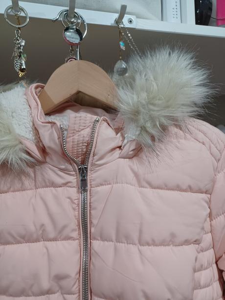 Světle růžová zimní bunda s plyšem uvnitř, tally weijl,158