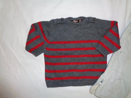 Nádherný komplet - svetr+manžestráky, baby club,68