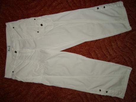 Bílé kalhoty 7/8, kraťasy 3/4 rollup, women'secret,40