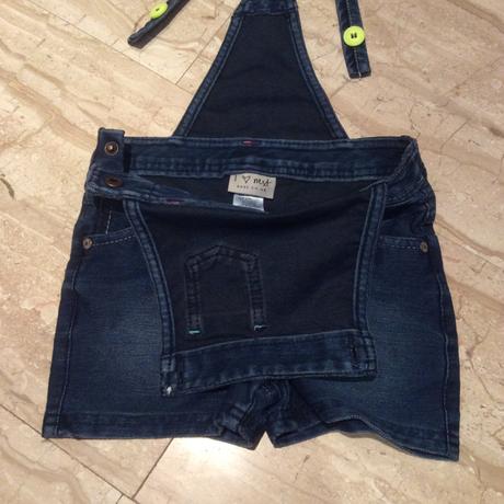 Džínový overal/kraťasy zn. next, next,98