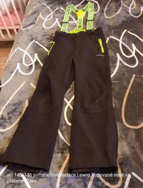 Softshellové kalhoty s laclem 140/146, lewro,140