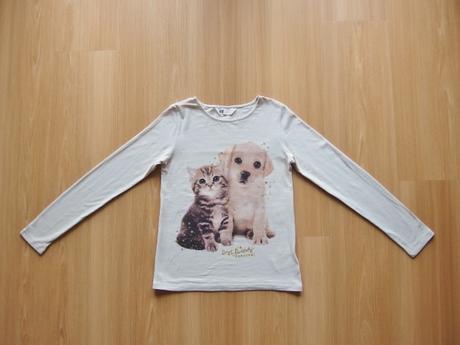 Tričko / triko dlouhý rukáv h&m 140-146 top stav, h&m,140