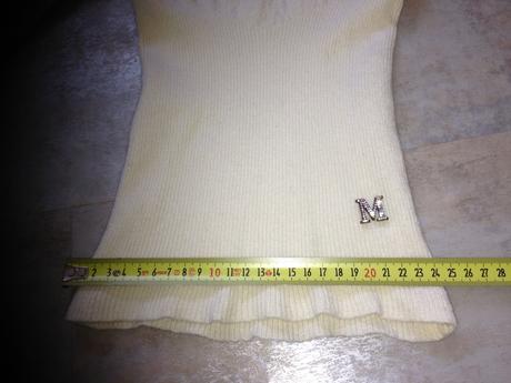 Béžový rolák pura lana xxs max mara brož s "m", xs