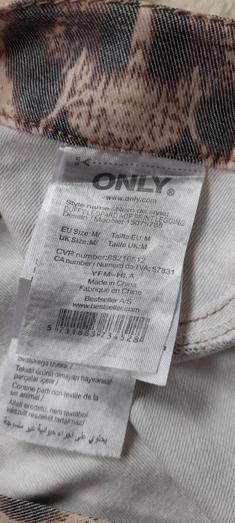 Only elegantní kalhoty s leopardím vzorem, only,m