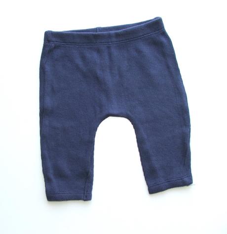 K327 modré žebrované legíny / tepláky vel. 62, george,62