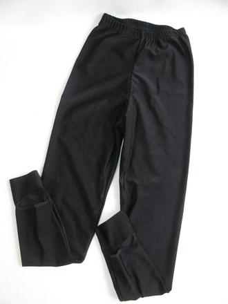 Legínové černé kamaše unisex, 128