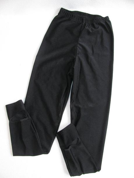 Legínové černé kamaše unisex, 128