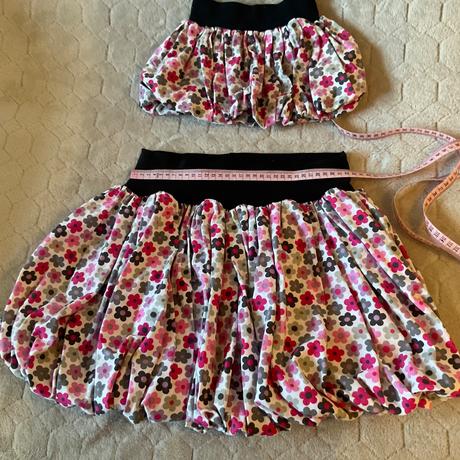 2x sukně- mamka a. dcera- vel. 92 + m, 86 / m