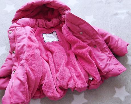 Zimní bundička fischer price s žirafkou vel.74, 74