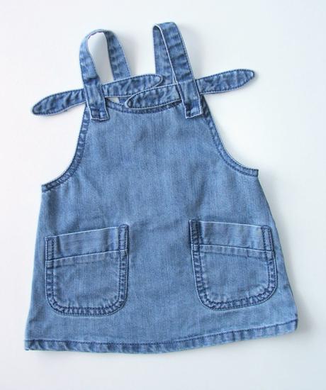 P43 riflová sukně s laclem / šatovka vel. 68, next,68