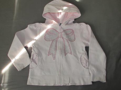 Mikina s třpytivou mašličkou, h&m,98