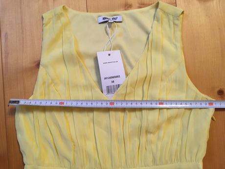 Nové žluté šaty s visačkou, vel. 38, 38
