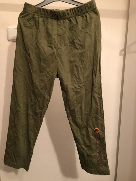 Khaki pyžamové kalhoty jurský park, 98