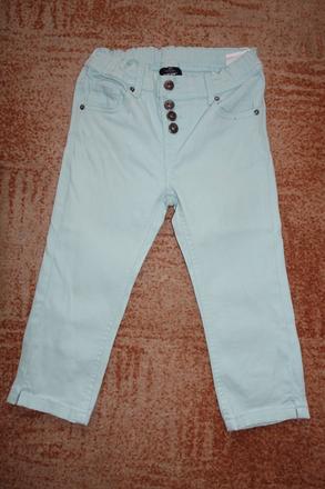 Dívčí riflové tříčtvrťáky vel. 146-152, takko,146