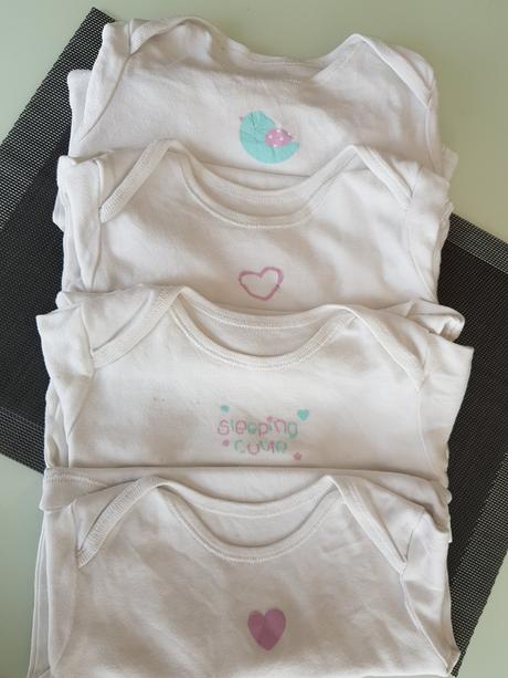 4ks bílé body s krátkým rukávem ff vel. 18-24měs, f&f,92