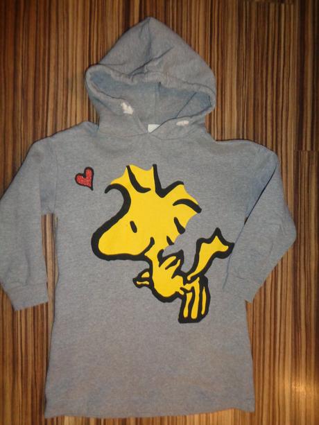 Pěkné šedé mikinové šaty s dráčkem, zara,116