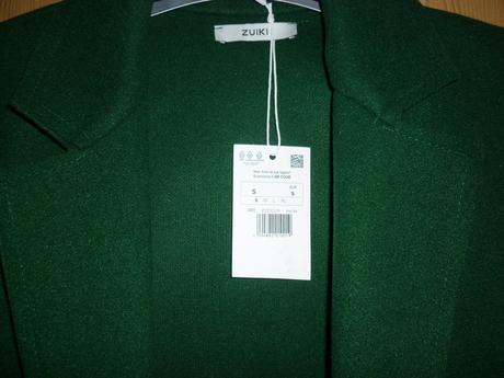 Tmavě zelený dámský kabátek - sako zuiki, s