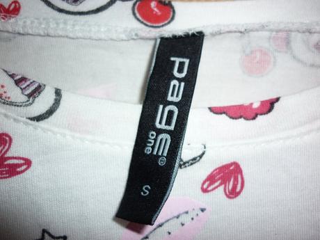 Bílé dámské tričko se vzorem takko fashion, takko,s