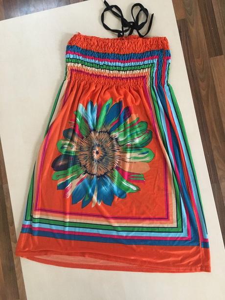 Oranžové letní šaty, vel uni xs-l, 