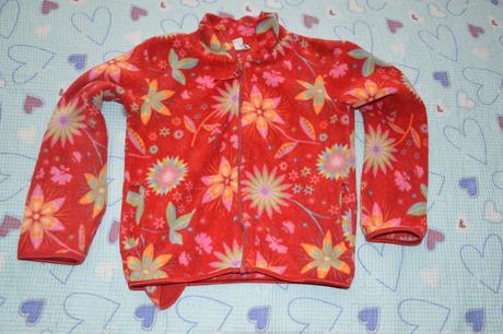 Fleesová mikina mikča vzorovaná, h&m,128