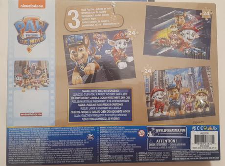 Nové dřevěné puzzle 3v1 tlapková patrola,