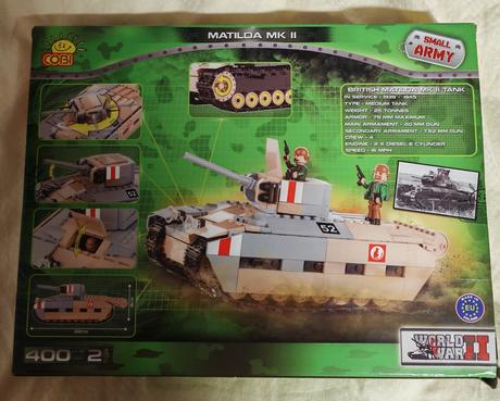 Lego 2 krabice vojenská technika - skládačka cobi, 